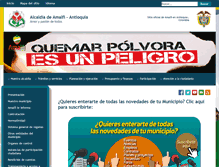 Tablet Screenshot of amalfi-antioquia.gov.co